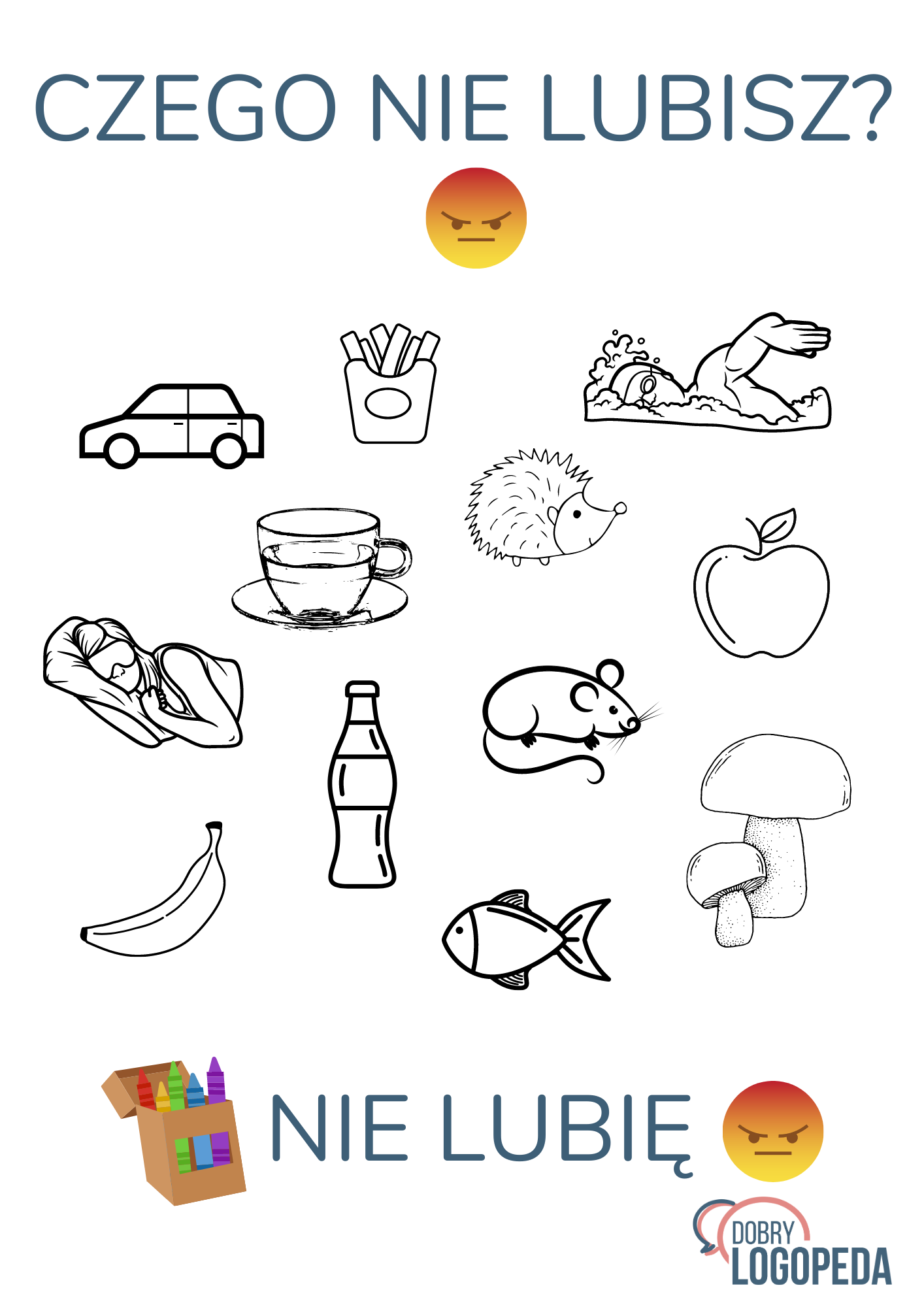 Karty pracy „Czasownik lubić” Dobry logopeda